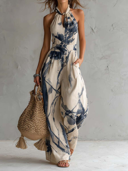 Lila | Mono holgado con estampado floral