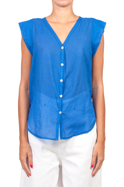 Elena | Camisa sin mangas de muselina