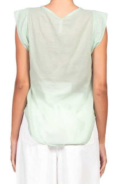 Elena | Camisa sin mangas de muselina