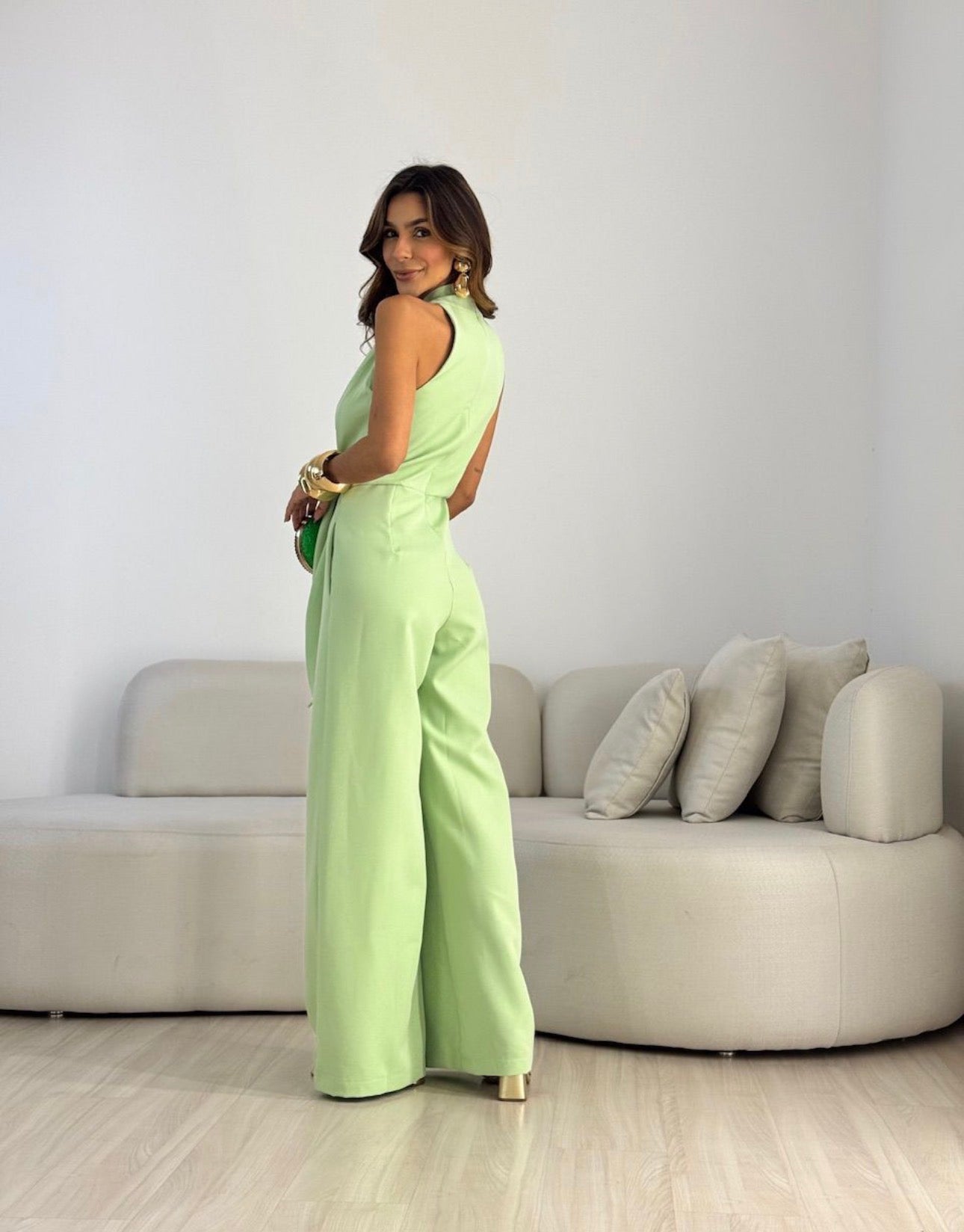 Amara | Mono elegante de pierna ancha