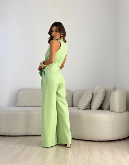 Amara | Mono elegante de pierna ancha