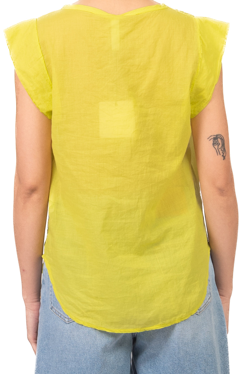 Elena | Camisa sin mangas de muselina