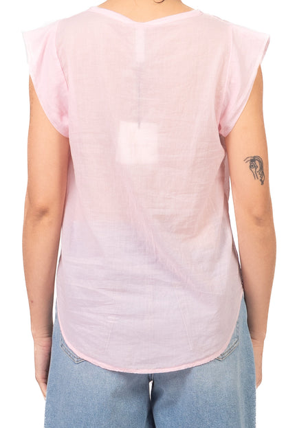 Elena | Camisa sin mangas de muselina