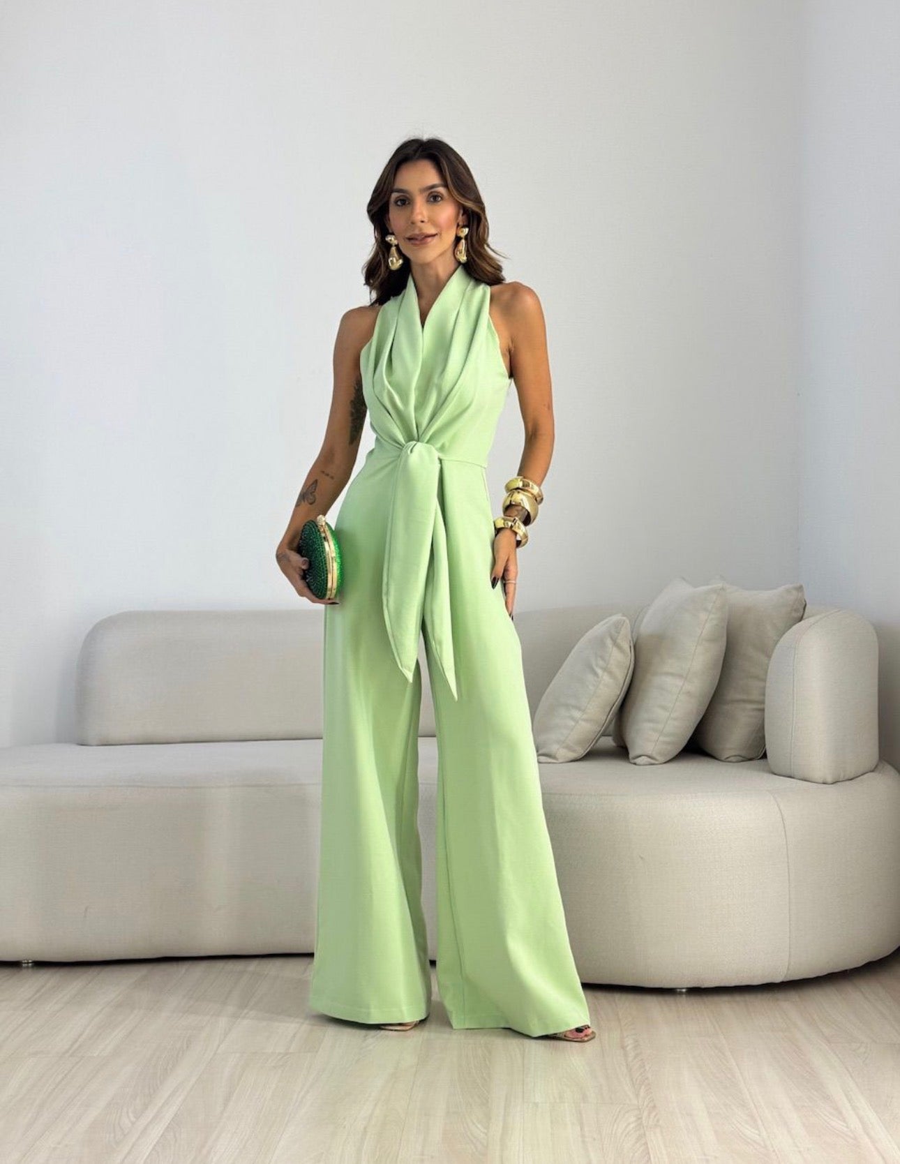 Amara | Mono elegante de pierna ancha